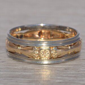 Antique Two-Tone Gold Band